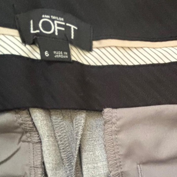 Ann Taylor Loft Gray Julie Trousers Size 6 - Picture 7 of 8